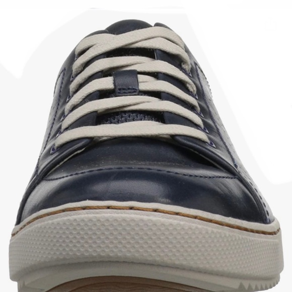 Clarks Men's Niven Life Oxford Navy Blue Leather Sneakers 12 - Picture 4 of 15